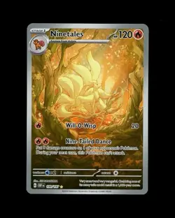 2023 Pokemon OBSIDIAN FLAMES NINETALES IR ILLUSTRATION RARE HOLO 199/197! NM - Image 1