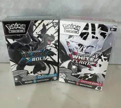 Pokemon TCG: S&V Black Bolt && White Flare Booster Bundle Set! Factory Sealed!! - Image 1