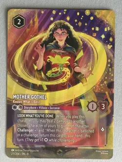 Disney Lorcana Mother Gothel Knows What’s Best Enchanted 211/204 Reign Of Jafar - Image 1