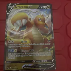 Pokemon TCG Dragonite V Shred Dragon Gale Card SWSH154 Jumbo Card - Image 1