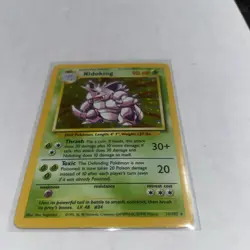 NIDOKING BASE SET HOLO POKEMON 11/102 FOIL HAS MARK READ DESC - Image 1