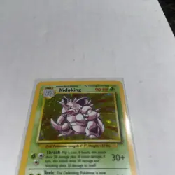 NIDOKING BASE SET HOLO POKEMON 11/102 FOIL HAS MARK READ DESC - Image 5