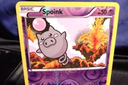 2012 Spoink 49/146 XY Base Reverse Holo Common Pokemon TCG - VLP - Image 2