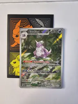 Pokemon Scarlet and Violet Nidoking 174/165 Holo Illustration Rare TCG - Image 1