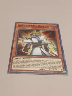 Yugioh Absolute King Back Jack OP26-EN004 Super Rare NM - Image 1
