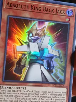 Yugioh Absolute King Back Jack OP26-EN004 Super Rare NM - Image 3