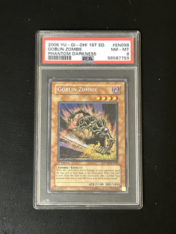 Yugioh Goblin Zombie PTDN-EN098 1st Edition Secret PSA 8 - Image 1