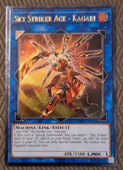 Yugioh Sky Striker Ace - Kagari OP08-EN002 Ultimate Rare NM - Image 1