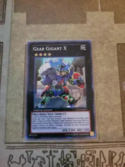 YUGIOH GEAR GIGANT X CT10-EN017 SUPER LIMITED ED NM - Image 1
