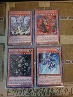YUGIOH 4 DRAGON RULER SET TEMPEST + BLASTER + REDOX + TIDAL CT10 SECRET LIMIT NM - Image 1