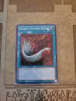 YUGIOH HARPIES FEATHER DUSTER EGO1-EN022 SUPER UNLIMITED ED NM - Image 1