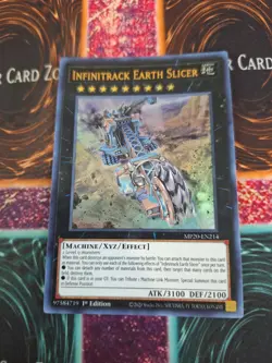 Yugioh Infinitrack Earth Slicer MP20-EN214 Ultra Rare 1st Edition Near Mint - Image 1
