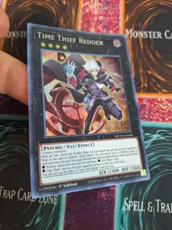 Yugioh Time Thief Redoer MP20-EN040 Prismatic Secret Rare 1st Edition Near Mint - Image 2