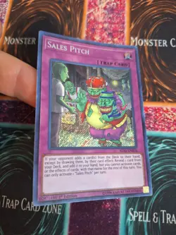 Yugioh Sales Pitch IGAS-EN076 Secret Rare 1st Edition Near Mint - Image 2