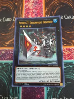 Yugioh Number 27: Dreadnought Dreadnoid DUOV-EN083 Ultra Rare 1st Edition NM - Image 1