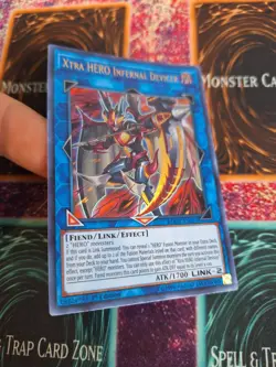 Yugioh Xtra HERO Infernal Devicer DUOV-EN013 Ultra Rare 1st Edition Near Mint - Image 2