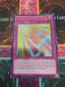 Yugioh Harpie's Feather Storm DUSA-EN027 Ultra Rare 1st Edition Near Mint - Image 1
