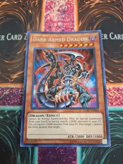 Yugioh Dark Armed Dragon LCKC-EN068 Secret Rare Unlimited Near Mint - Image 1
