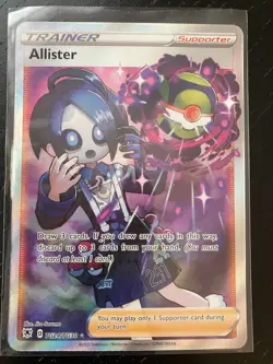 Pokemon TCG Allister Sword & Shield - Astral Radiance TG24/TG30 Holo Ultra Rare - Image 1