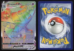 Dragapult VMAX 197/192 Rainbow Rare Rebel Clash Pokemon English LP - Image 3