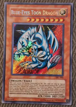 Yugioh Blue-Eyes Toon Dragon Spell Ruler Secret Rare SRL-000 Holo Bleed VLP - Image 1