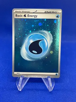 Pokemon Scarlet & Violet 151 SVE Basic Water Energy 003 HD Cosmos Holo NM - Image 1