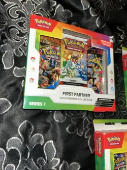 Pokemon TCG First Partner Illustration Collection Box Series 1 (LOT OF 3 SEALED) - Image 4