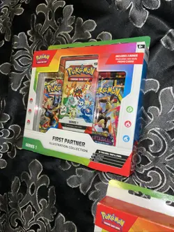 Pokemon TCG First Partner Illustration Collection Box Series 1 (LOT OF 3 SEALED) - Image 5