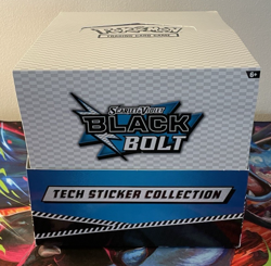 OPENED Pokemon TCG Black Bolt Tech Sticker Collection Display - 12 Blisters - Image 1