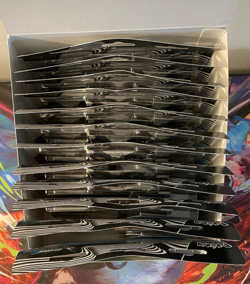 OPENED Pokemon TCG Black Bolt Tech Sticker Collection Display - 12 Blisters - Image 5