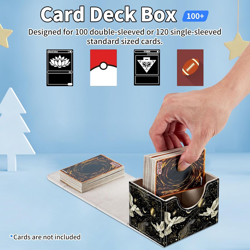 For MTG Commander Deck Box,Card Deck Box for Trading Yugioh Mtg,Fits 100 Double - Image 3