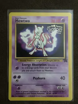 Mewtwo Promo Pokemon The First Movie 1999 Wizards of the Coast TCG Card - Image 3
