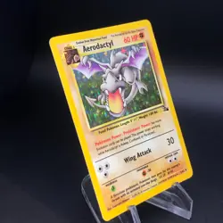 Pokemon Aerodactyl 1/62 - 1999 Fossil Set Holo Rare - NM Vintage WotC - Image 5
