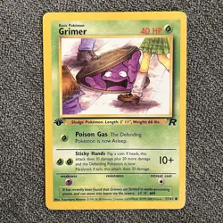 1st Edition Grimer 57/82, Dark Muk 41/82 MP - Team Rocket Set - WOTC Pokemon TCG - Image 2