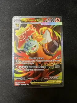 Pokemon TCG Mega Camerupt EX Full Art Mega Evolution 156/132 - Image 1