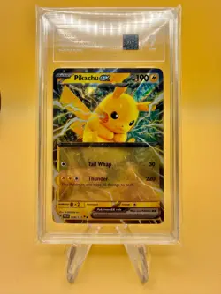Pokemon TCG: Prismatic Evolutions - Pikachu EX - 028/131 - TAG MINT 9 - Image 2