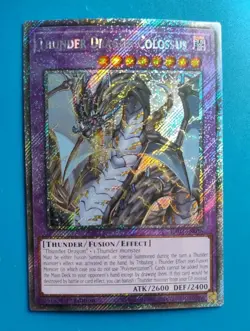 Near Mint Yugioh Thunder Dragon Colossus - RA03-EN036 - Platinum Secret Rare 1st - Image 1