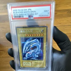 2022 yugioh jpn blue eyes white dragon 25th anniversary kaiba set PSA 9 - Image 1