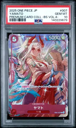 2025 ONE PIECE JPN PREM CARD COLL -BEST SELECTION VOL.4- #007 YAMATO PSA 10 - Image 1