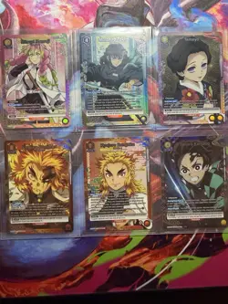 Six Different Demon Slayer Vol.2 Union Arena TCG Cards, All 1 * Cards - Image 1