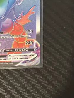 RAINBOW Pokemon Gyarados VMAX Secret Rare Full Art Evolving Skies Card - Image 2