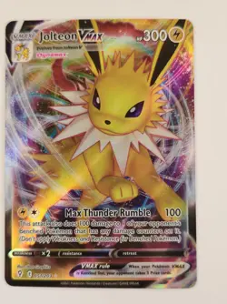 Pokemon TCG Jolteon VMAX Full Art Ultra Rare Holo Card Evolving Skies 051/203 - Image 1