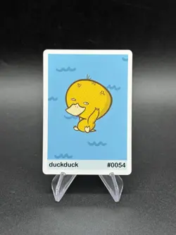 Pookiemoot Series 1 Duckduck - Psyduck Pokemon Parody Custom Derpy card - Image 1