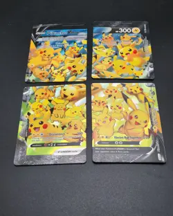 Pikachu V-Union [Set of 4] SWSH: Sword & Shield Promo Cards Holo - Image 1