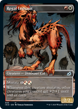 Regal Leosaur (Showcase) FOIL Ikoria: Lair of Behemoths NM CARD ABUGames - Image 1