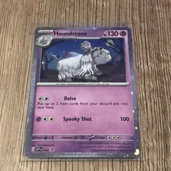 Houndstone SVP042 Pokemon TCG Scarlet & Violet Promo Rare Cosmos Holo Card - Image 1