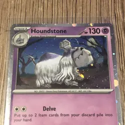 Houndstone SVP042 Pokemon TCG Scarlet & Violet Promo Rare Cosmos Holo Card - Image 2