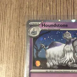 Houndstone SVP042 Pokemon TCG Scarlet & Violet Promo Rare Cosmos Holo Card - Image 3