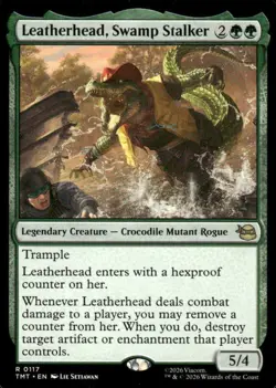 Leatherhead, Swamp Stalker #0117 TMNT MTG Magic the Gathering card - Image 1