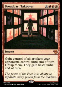 Broadcast Takeover #0086 TMNT MTG Magic the Gathering card - Image 1